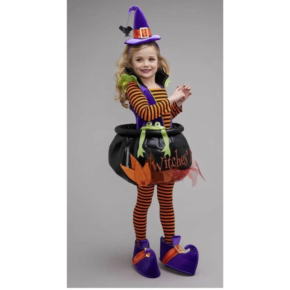 Princess Paradise Cauldron Witch Child Halloween Costume Size Medium 8 Years NEW